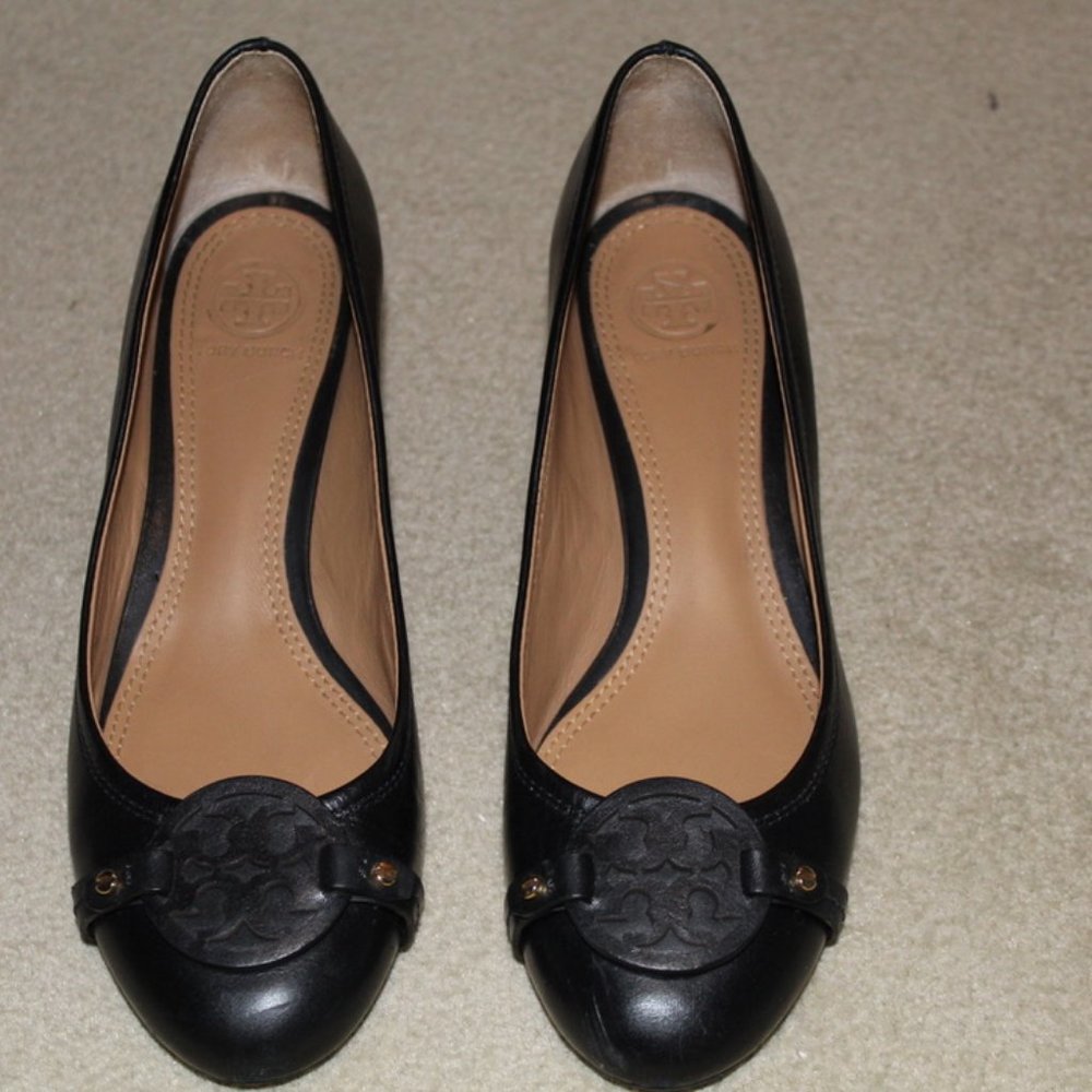 Tory burch black heels